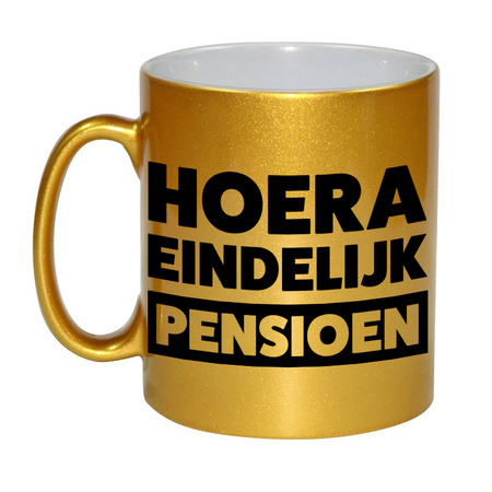 Retirement mug gold 330 ml