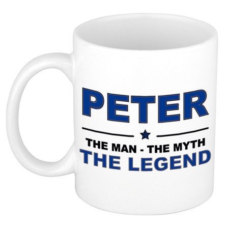 Peter The man, The myth the legend cadeau koffie mok / thee beker 300 ml