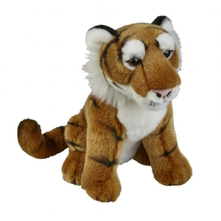 Pluche bruine tijger knuffel 28 cm speelgoed