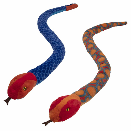 Plush soft toy animals 2x snakes 150 cm