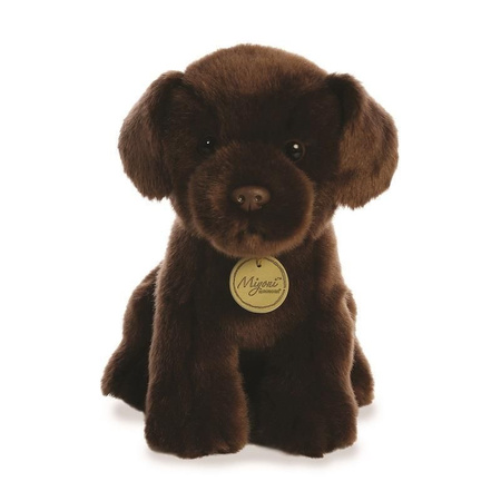 Plush soft toy animal brown labrador dog 28 cm