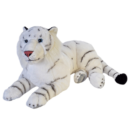 Plush soft toy animal  large white tiger 76 cm