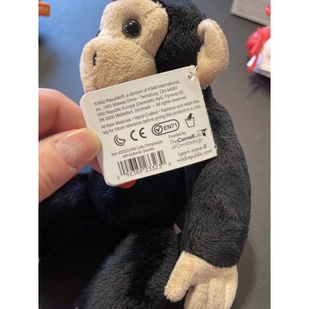Soft toy animals chimpnazee monkey 20 cm with real sound