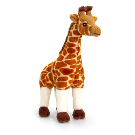 Pluche knuffel dieren Giraffes familie setje 30 en 70 cm