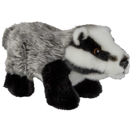 Soft toy animals set fox and badger 18 cm