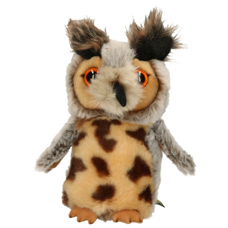 Soft toy animals Great Horned Owl bird 18 cm