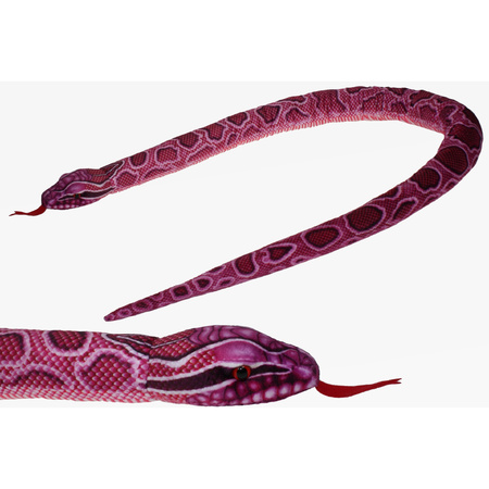 Soft toy animals pink python snake 150 cm