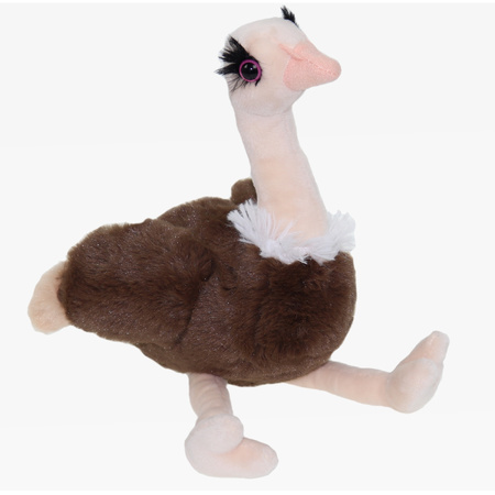 Pluche knuffel dieren Struisvogel van 33 cm