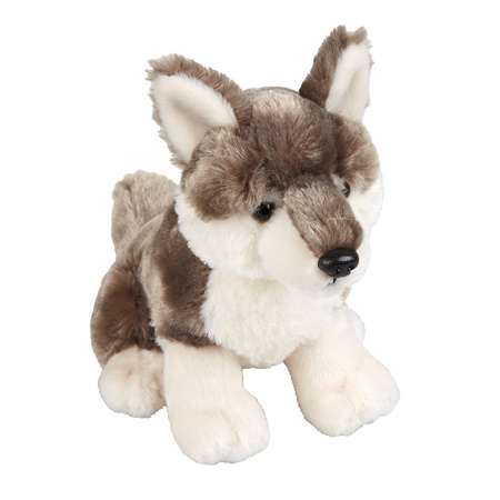 Soft toy animals Grey Wolf 18 cm