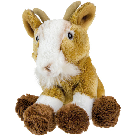 Soft toy animals sitting goat 15 cm
