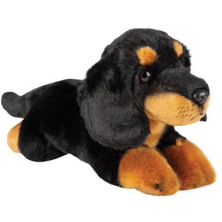 Soft toy animals black Dachshund dog 30 cm - Dogs