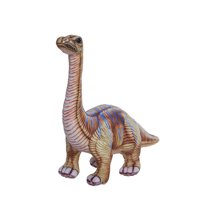 Set of 2x Soft toys Dino animals T-Rex and Apatosaurus 30 cm
