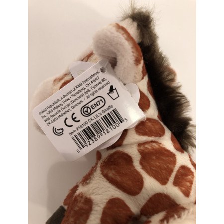Pluche knuffel Giraffe van 13 cm