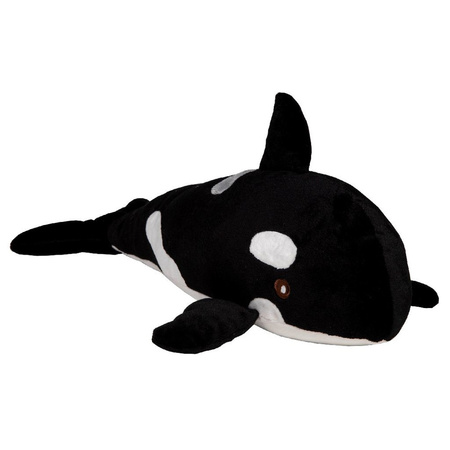 Soft toy animal cuddle orca black/white 40 cm