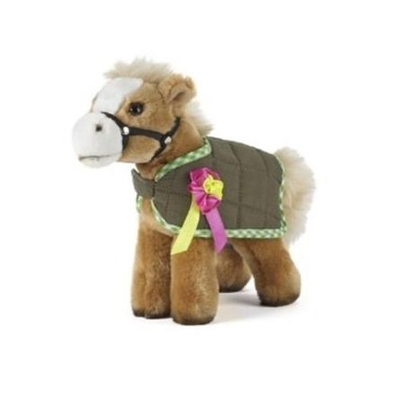 Pluche knuffel paard/pony bruin 23 cm speelgoed