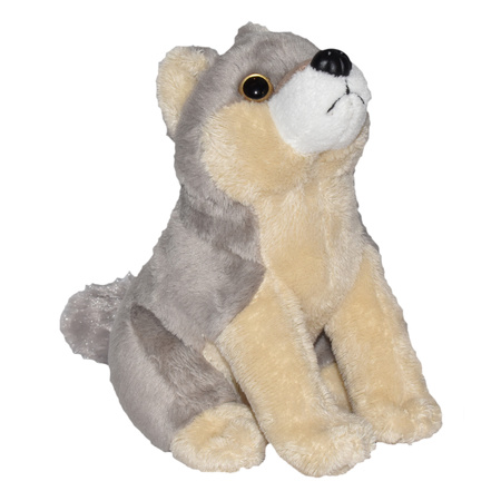Soft toy animals wolf 20 cm with real sound