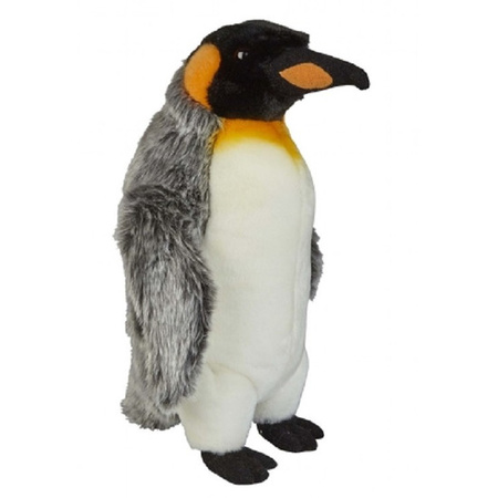 Plush king penguin cuddle toy 32 cm