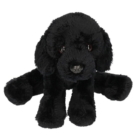 Plush soft toy Labrador dog black 12 cm