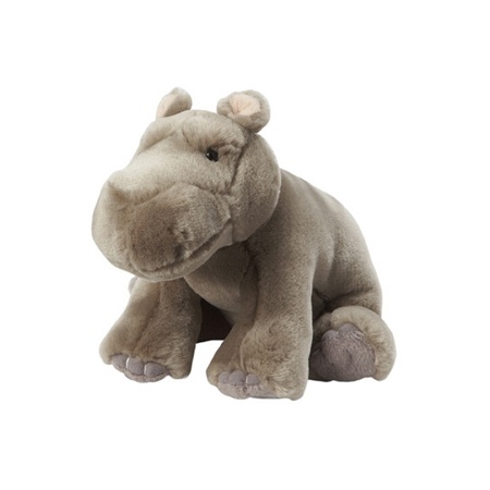 Soft toys animals - set 2x - Lion and Hippo 18 cm