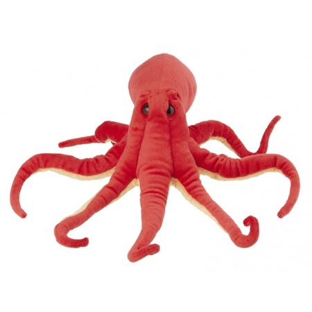 Plush octopus red 32 cm