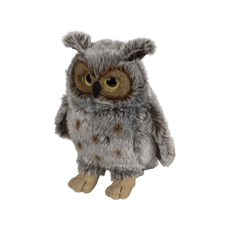 Plush soft toy animal great horned Owl bird 22 cm