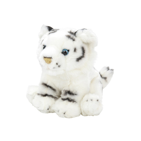 Plush soft toy animal white tiger 18 cm