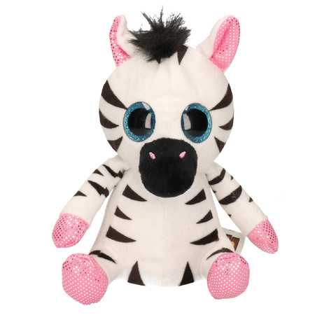 Pluche zebra knuffel 20 cm  