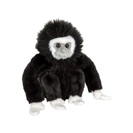 Monkey series soft toys 2x - Orang Utan and Gibbon monkey 18 cm