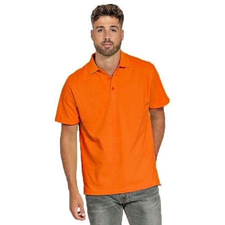 Polo shirt light orange for men