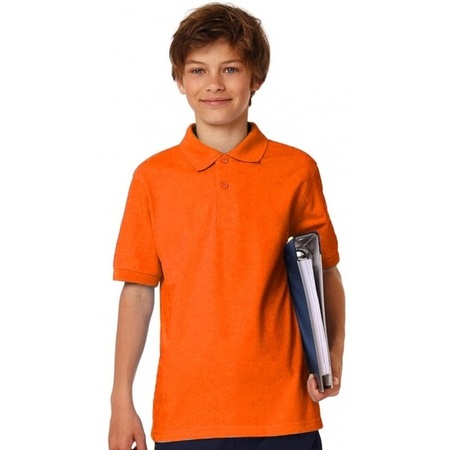Polo shirt orange for boys