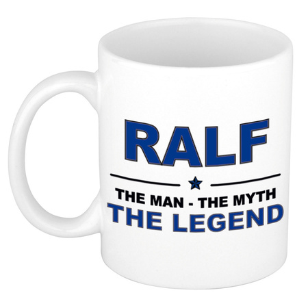 Ralf The man, The myth the legend cadeau koffie mok / thee beker 300 ml