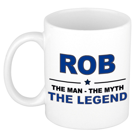 Rob The man, The myth the legend cadeau koffie mok / thee beker 300 ml