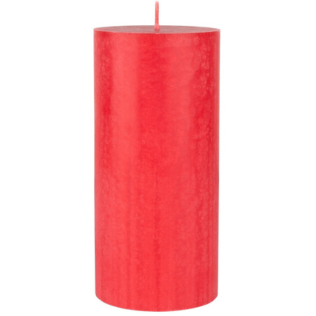 Red pillar candles 15 x 7 cm 50 burning hours