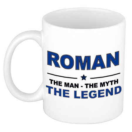 Roman The man, The myth the legend cadeau koffie mok / thee beker 300 ml