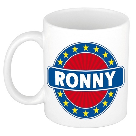 Ronny naam koffie mok / beker 300 ml