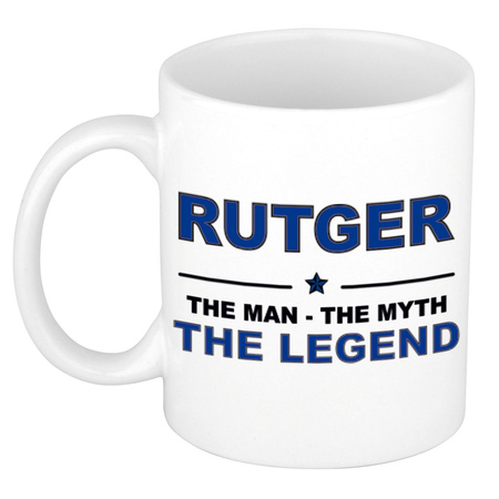 Rutger The man, The myth the legend name mug 300 ml
