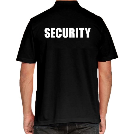 Security poloshirt black for men