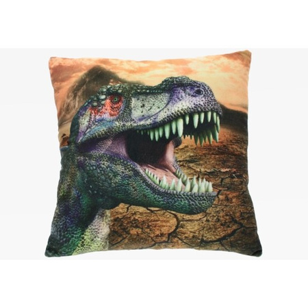Pillows/cushions with dinosaur print 35 x 35 cm