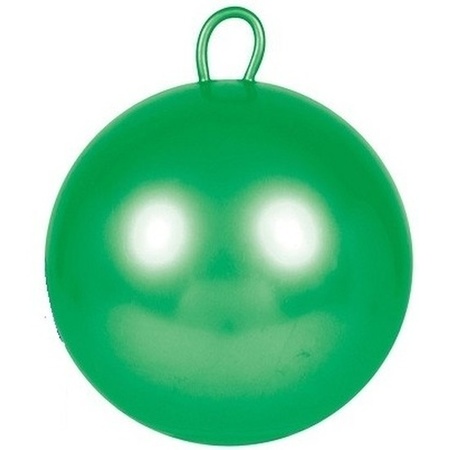 2x stuks skippyballen voor kinderen rood/groen 70 cm