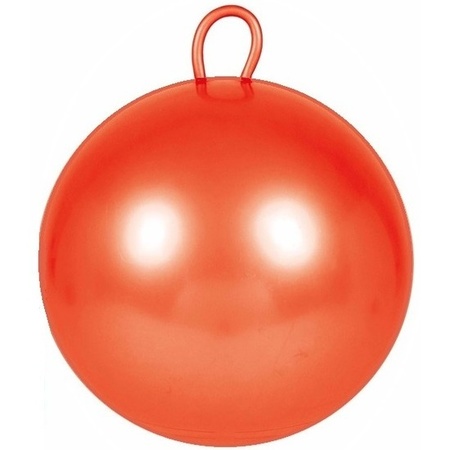 2x stuks skippyballen voor kinderen rood/groen 70 cm