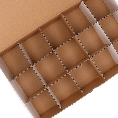Sorting box with 10 cm compartments