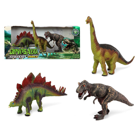 Dino animals figures 3x pieces of plastic