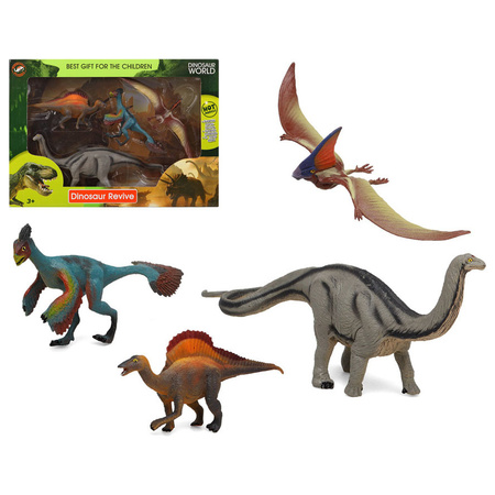 Dino animals figures 4x pieces of plastic