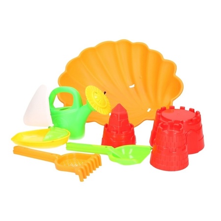 Toy beach set with sand molds 7 pieces