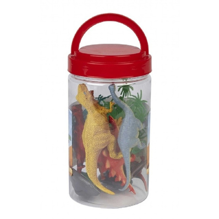 Dinosaurs in bucket 12 pcs