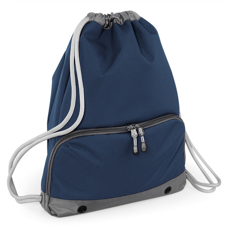 Sport bag navy blue 49 x 35 cm polyester