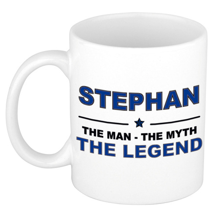 Stephan The man, The myth the legend cadeau koffie mok / thee beker 300 ml
