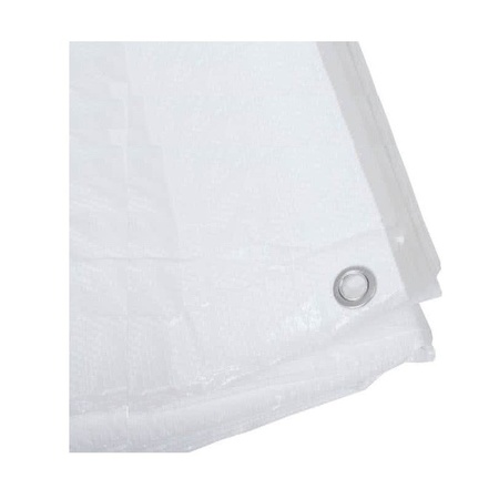 Tarp white 4 x 5 meter white 15x tension rubbers and s-hooks