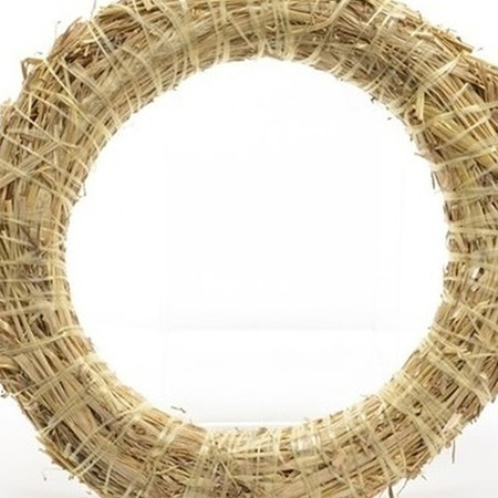 Straw christmas wreath 50 cm