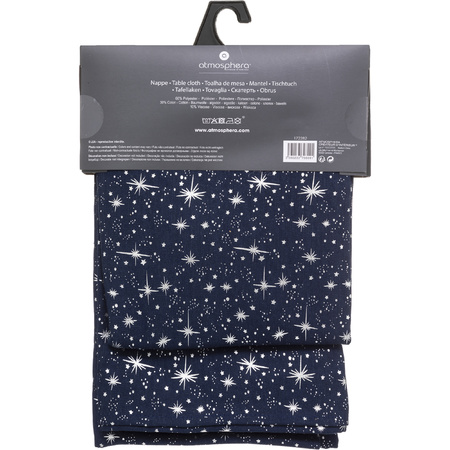 Tablecloth blue starry sky of polyester/cotton 140 x 240 cm